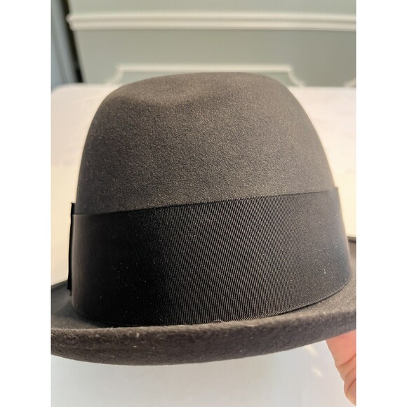 Vtg JOHN B. STETSON Black 3x Beaver STETSONIAN HAT Fedora Men’s Sz 7 1/8 ~ IOB - Picture 6 of 16